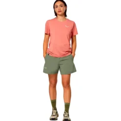 Pantaloncini da trekking Salewa Pedroc Durastretch Light Short W Faded Green