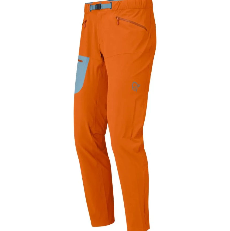 Pantaloni da alpinismo Norrona Falketind Flex1 Light Pants M Gold Flame