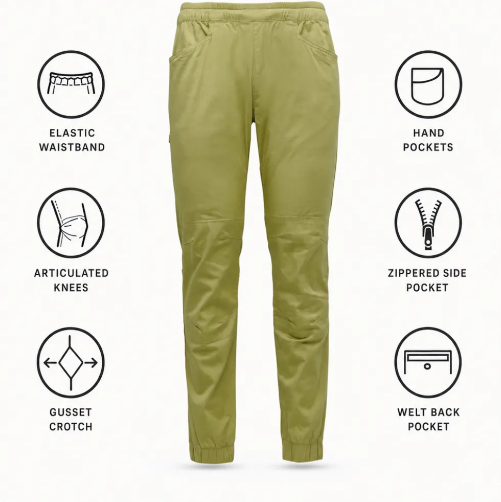 Pantaloni da arrampicata Black Diamond M Notion Pant Cedarwood Green
