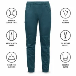 Pantaloni da arrampicata Black Diamond M Notion Pant Creek Blue