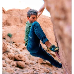 Pantaloni da arrampicata Looking For Wild Fitz Roy Medieval Blue