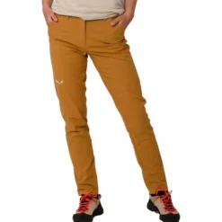 Pantaloni da arrampicata Salewa Lavaredo Hemp Chino Pant W Golden Brown