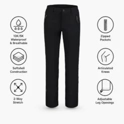 Pantaloni da trekking Icepeak Ep Argo Noir