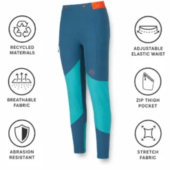Pantaloni da trekking La Sportiva Camino Tight W Storm Blue Lagoon