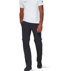 Pantaloni da trekking Mammut Hiking V Zip Off Black