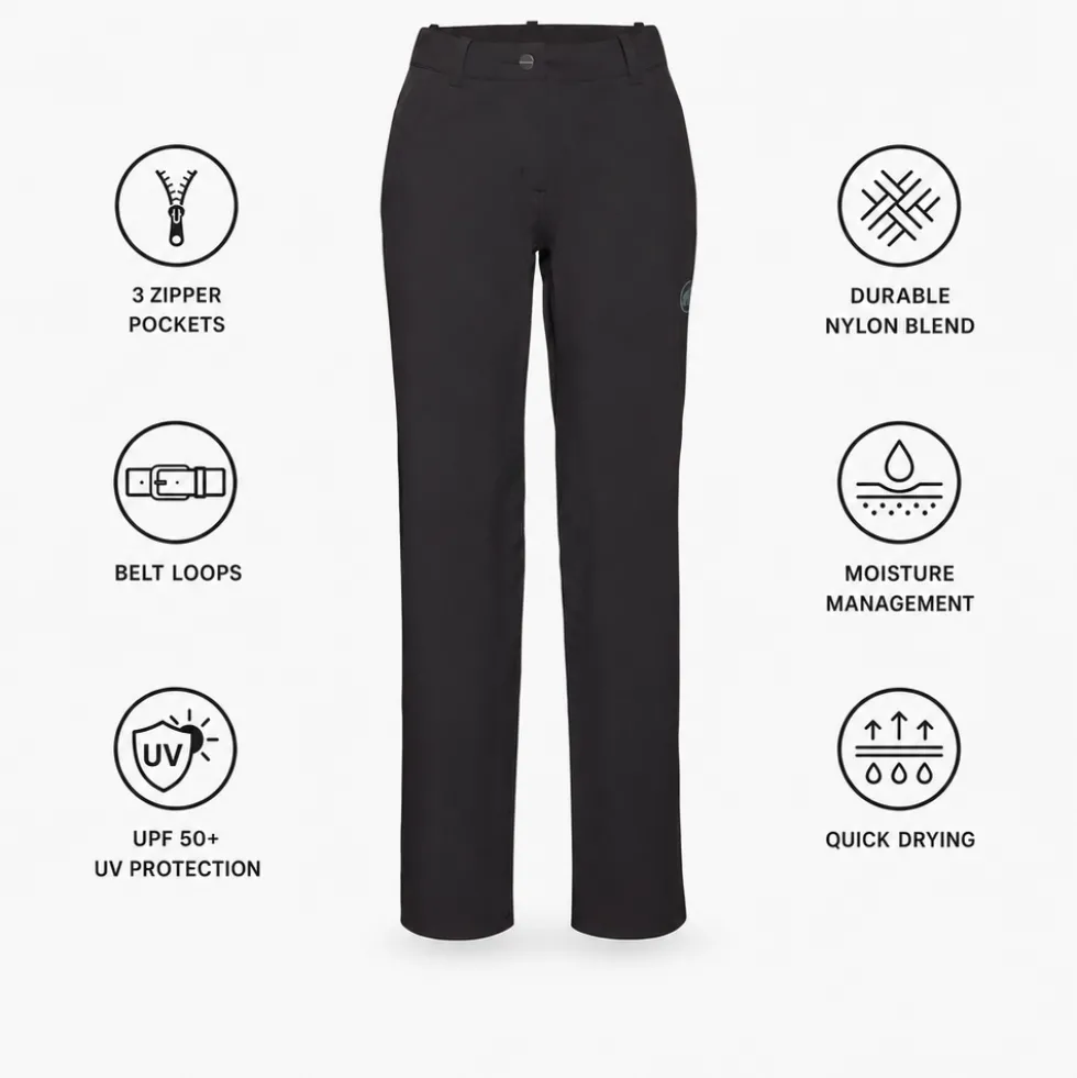 Pantaloni da trekking Mammut Hiking V Pants W Black