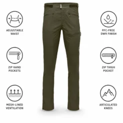 Pantaloni da trekking Norrona Femund Flex1 Lightweight Pant Olive Night