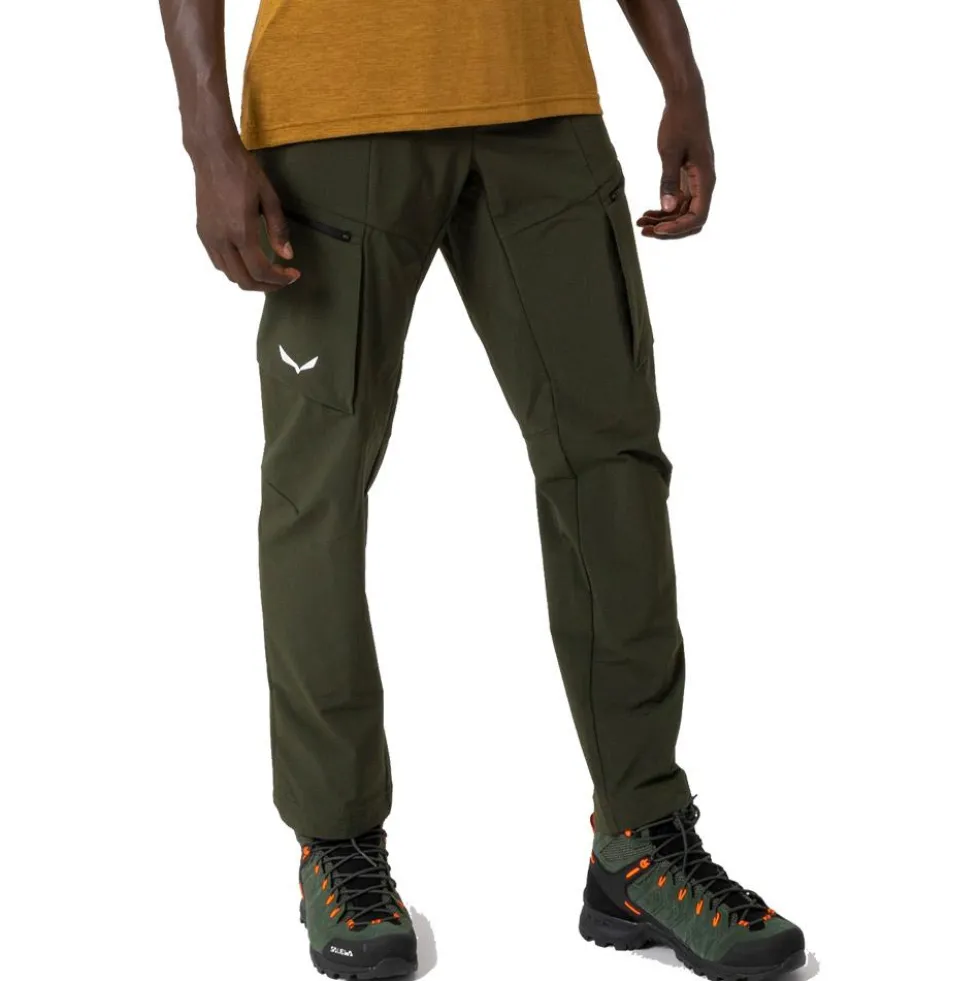 Pantaloni da trekking Salewa Puez Durastretch Cargo Pants M Dark Olive