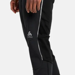 Pantaloni sci di fondo Odlo Ceramiwarm Tights Black Odlo Concrete Grey