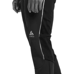 Pantaloni sci di fondo Odlo Engvik Pants Black Concrete Grey