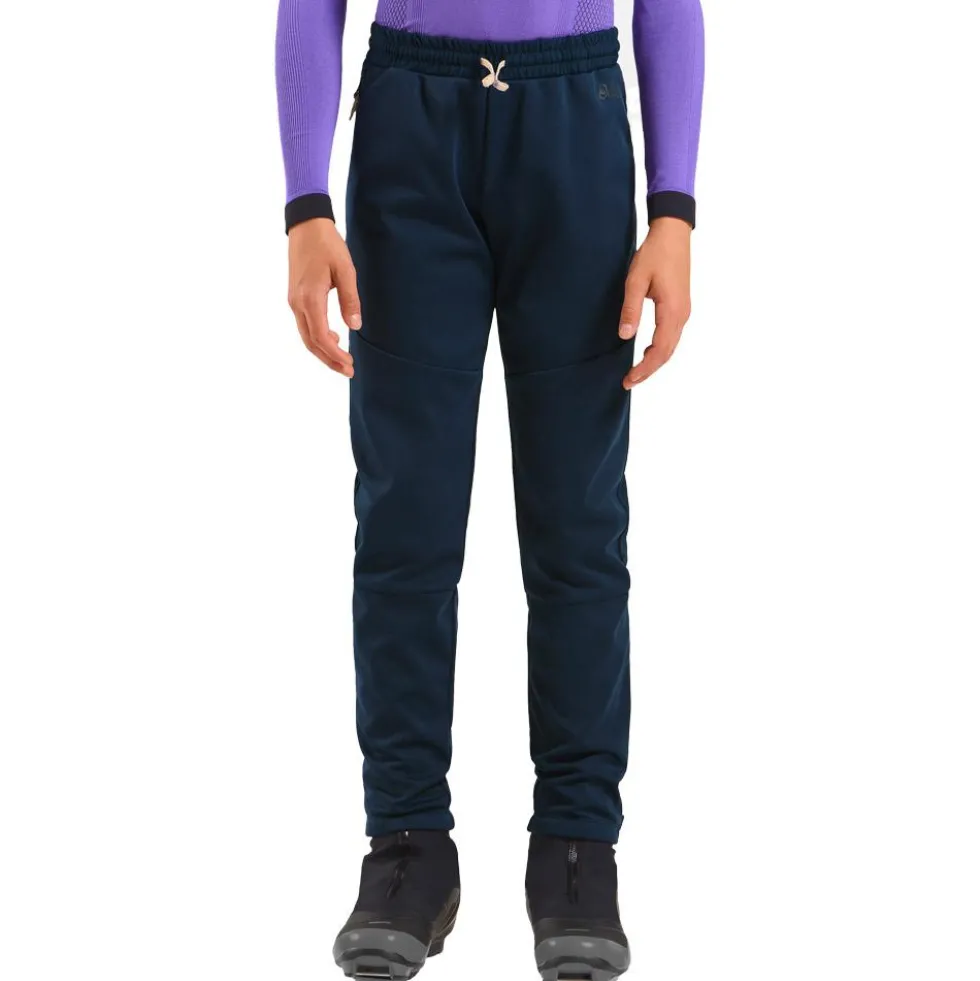 Pantaloni sci di fondo Odlo Essential Warm Kids Dark Sapphire