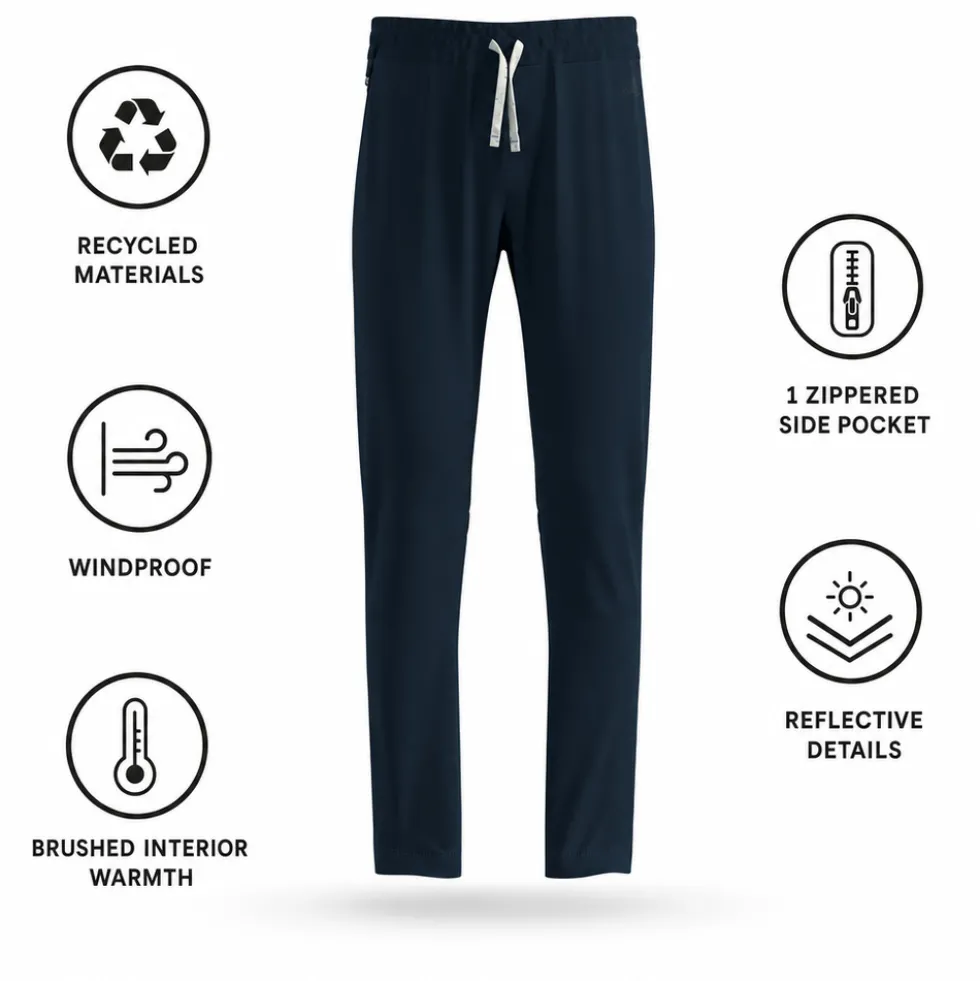 Pantaloni sci di fondo Odlo Essential Warm Kids Dark Sapphire