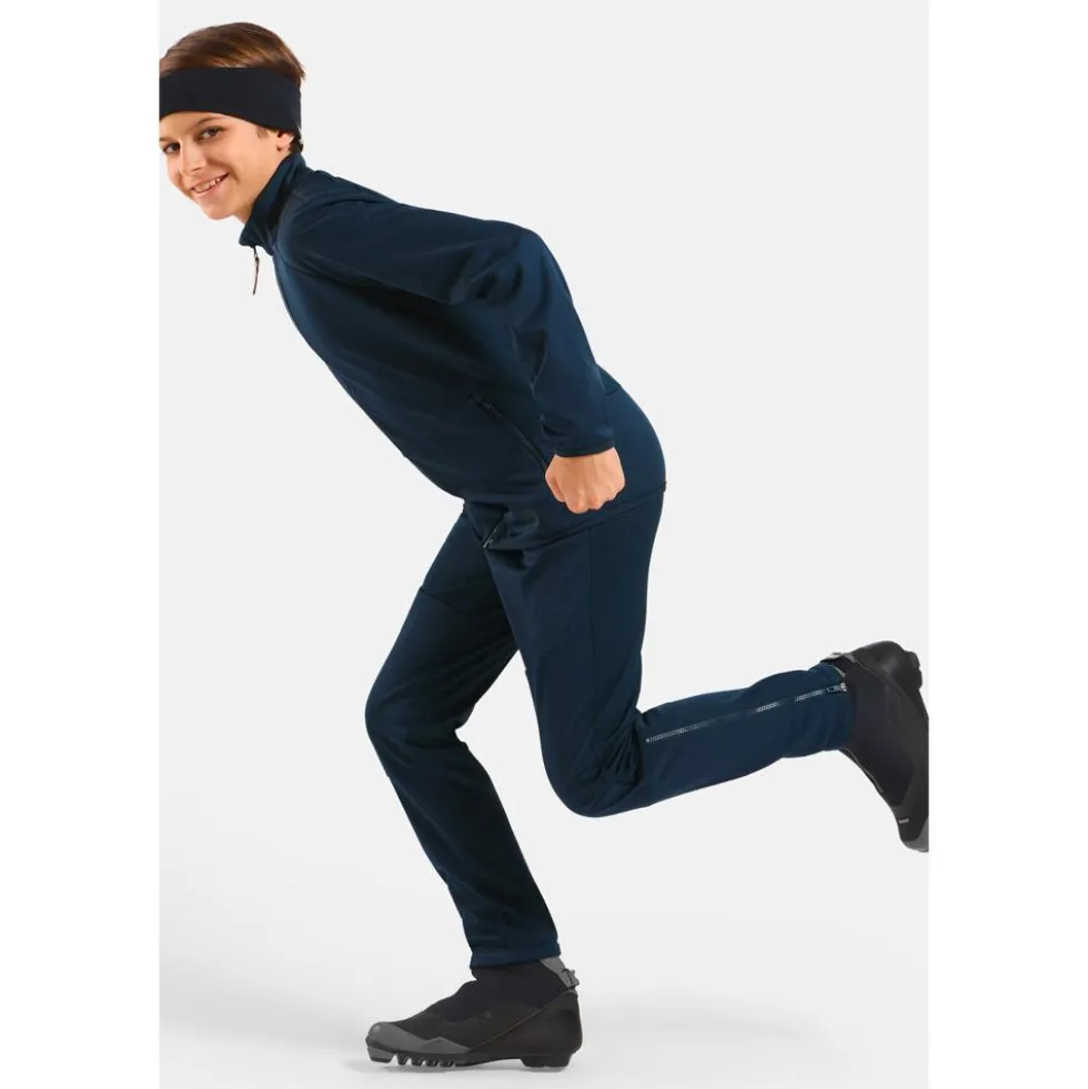 Pantaloni sci di fondo Odlo Essential Warm Kids Dark Sapphire
