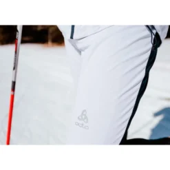 Pantaloni sci di fondo Odlo Langnes Wmn Pants Dark Sapphire White