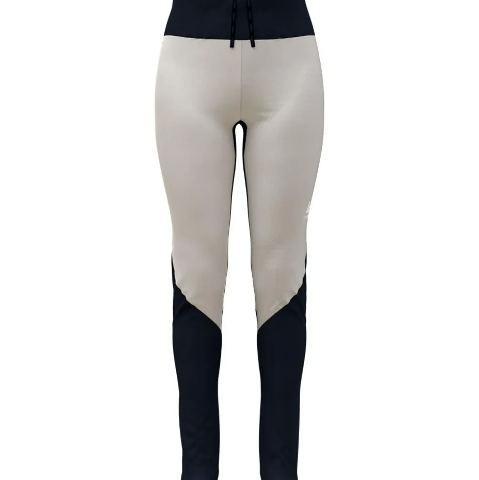 Pantaloni sci di fondo Odlo Langnes Wmn Pants Dark Sapphire White