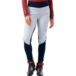 Pantaloni sci di fondo Odlo Langnes Wmn Pants Dark Sapphire White