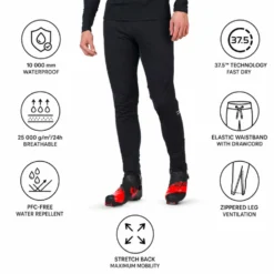 Pantaloni sci di fondo Rossignol Poursuite Pant Black
