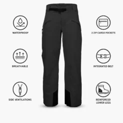 Pantaloni tecnici Black Diamond Recon Stretch Ski Pants Black