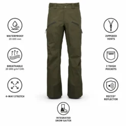 Pantaloni tecnici Black Diamond M Recon Stretch Pants Dark Moss