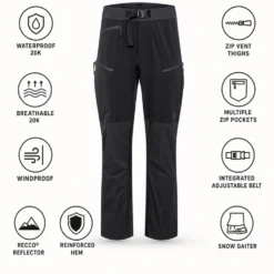 Pantaloni tecnici Black Diamond M Dawn Patrol Hybrid Pants Black