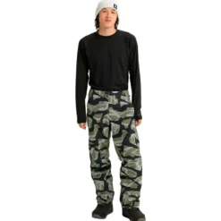 Pantaloni tecnici Burton Reserve 2L Pants Graffiti Camo Forest Moss