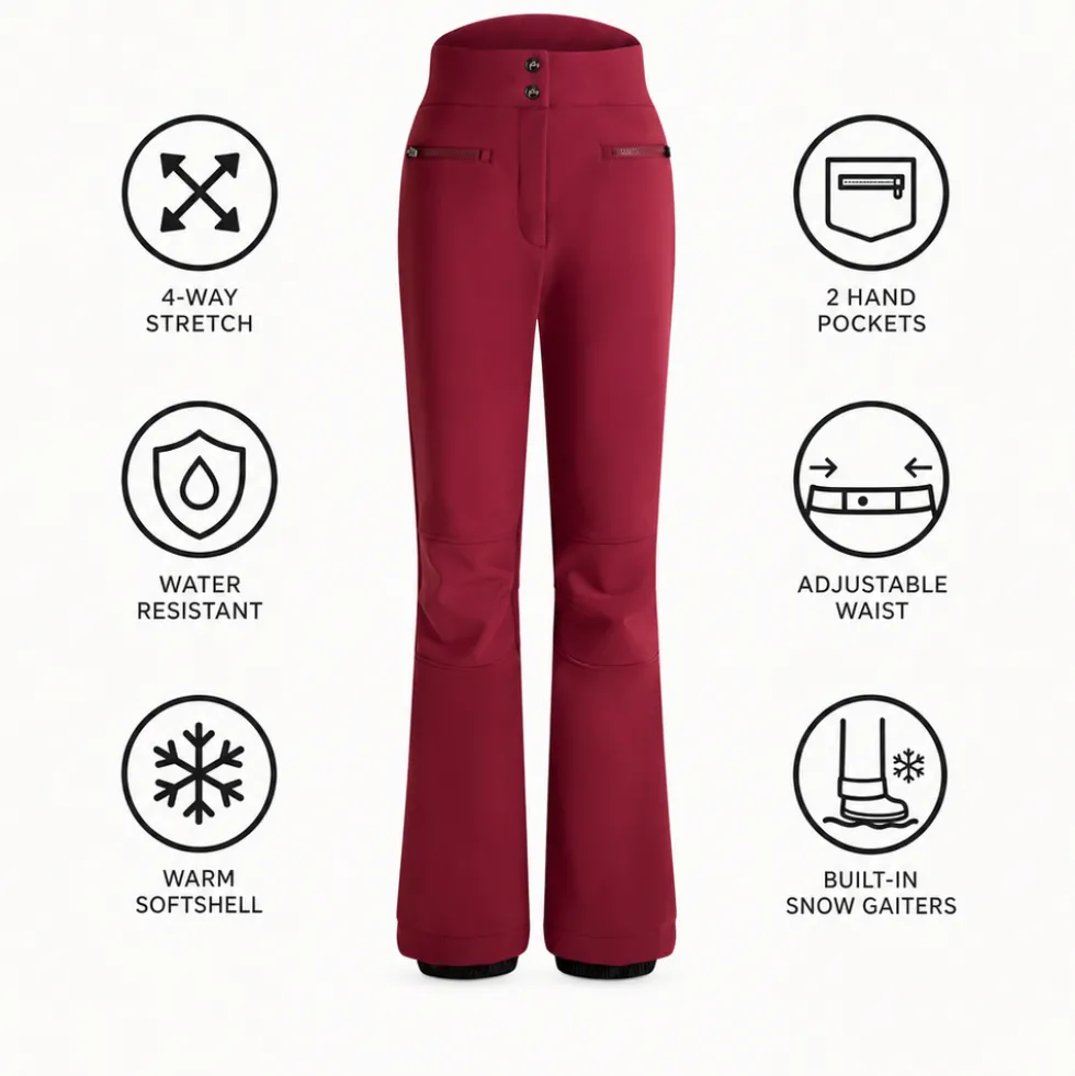 Pantaloni tecnici Fusalp Diana Acajou