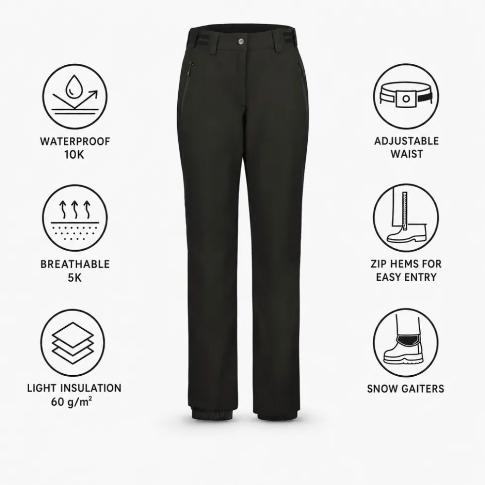 Pantaloni tecnici Icepeak Flasher Noir