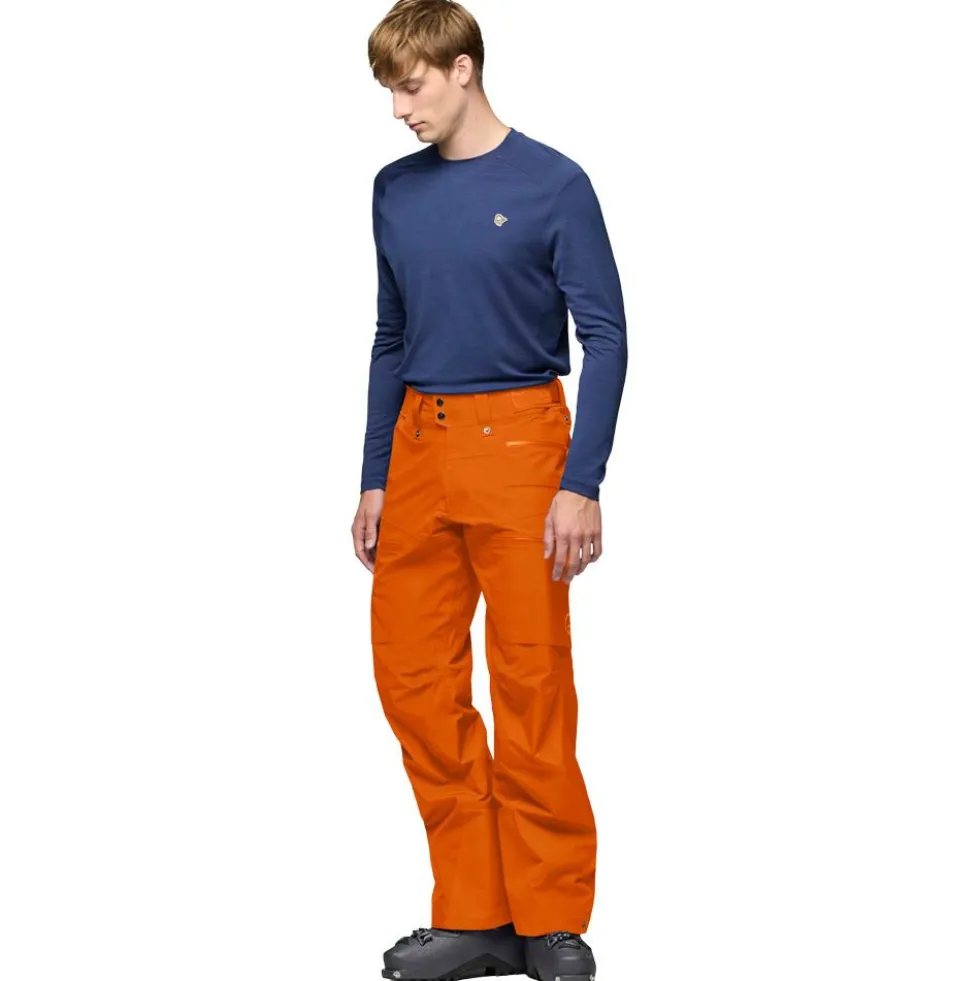 Pantaloni tecnici Norrona Lofoten Gore-Tex Pant Gold Flame