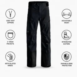 Pantaloni tecnici Ortovox Ravine Free 3L Pants Black Raven