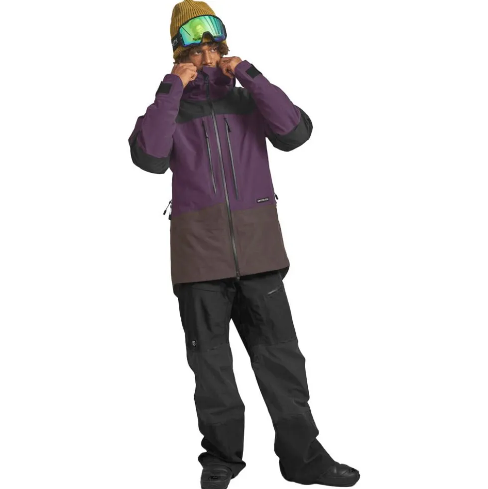 Pantaloni tecnici Ortovox Ravine Free 3L Pants Black Raven