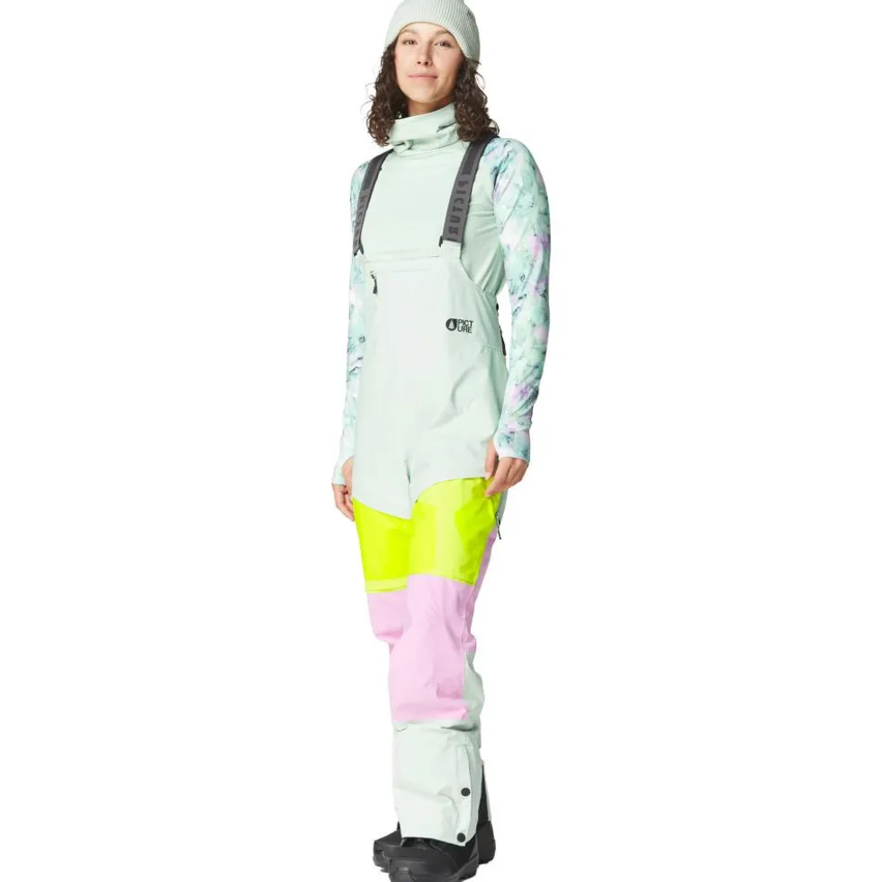 Pantaloni tecnici Picture Elwy Bib Silt Green Orchid Acid