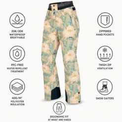 Pantaloni tecnici Picture Exa Printed Timeless Flower Print