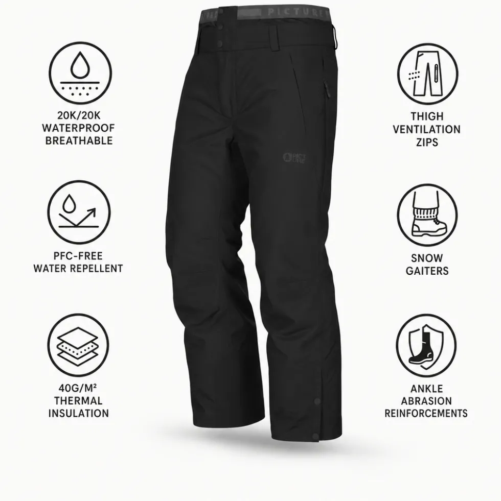 Pantaloni tecnici Picture Object Pant Black