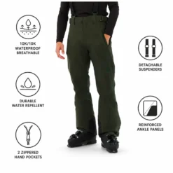 Pantaloni tecnici Protest Prtrowens Snowpants Kale Green