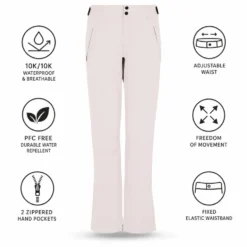 Pantaloni tecnici Protest Prtrelole Snowpants Canvasoffwhite