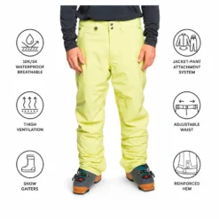 Pantaloni tecnici Quiksilver Estate Celery Green