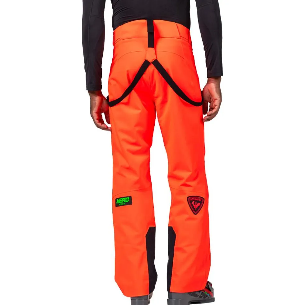 Pantaloni tecnici Rossignol Hero Blackside Insulated Pant Neon Red