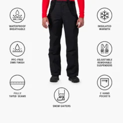 Pantaloni tecnici Rossignol Insulated Ski Pant Black