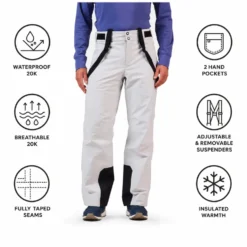 Pantaloni tecnici Rossignol Insulated Ski Pant Soft Grey