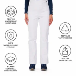Pantaloni tecnici Rossignol W Ski Softshell Pant White