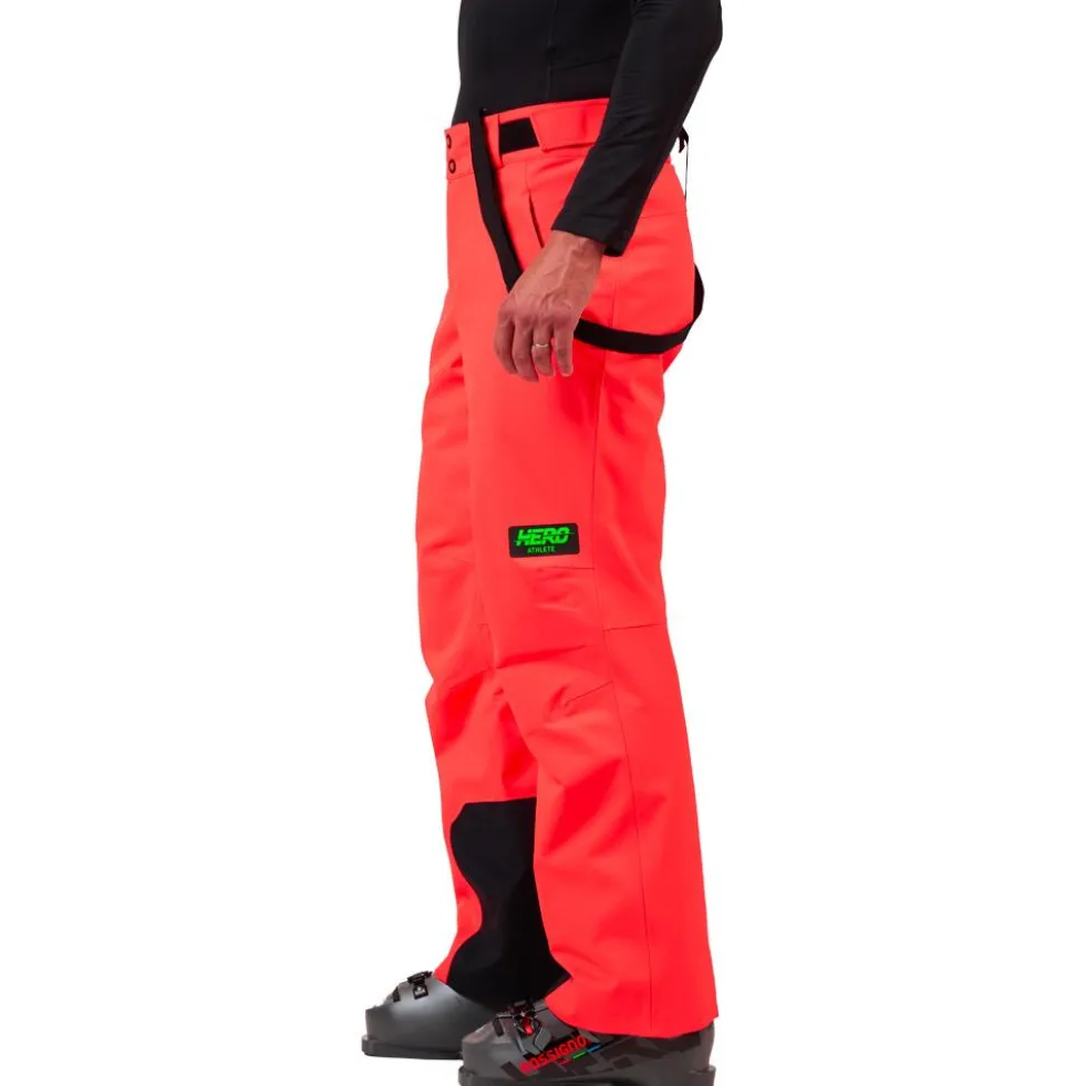 Pantaloni tecnici Rossignol Hero Insulated Ski Pant Neon Red