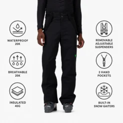 Pantaloni tecnici Rossignol Hero Insulated Ski Pant Black