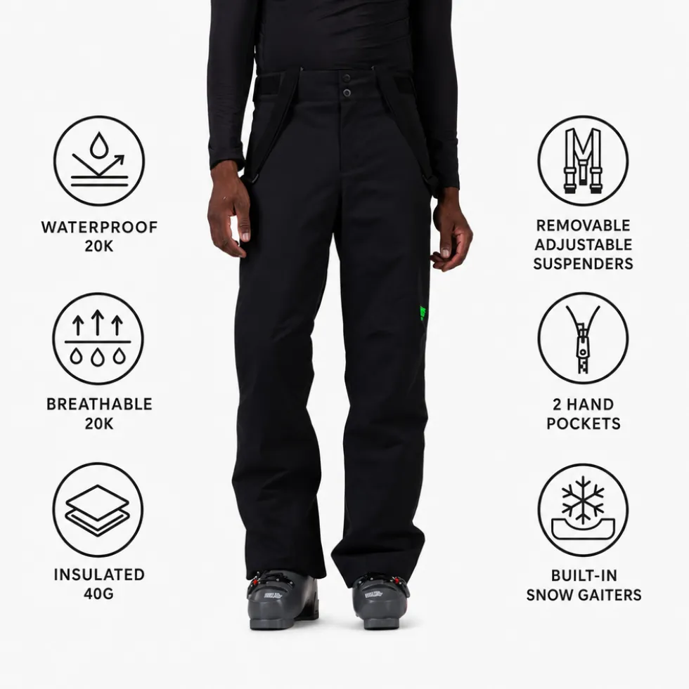 Pantaloni tecnici Rossignol Hero Insulated Ski Pant Black