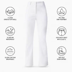 Pantaloni tecnici Rossignol W Ski Softshell White