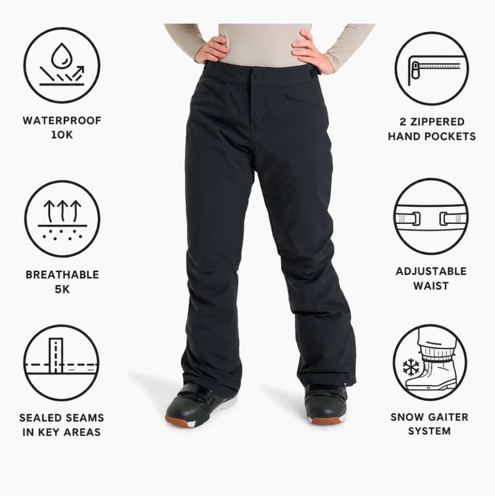 Pantaloni tecnici Roxy Backyard Pant True Black