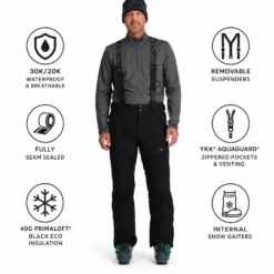 Pantaloni tecnici Spyder Dare Pants Lengths Black