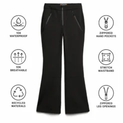 Pantaloni tecnici Superdry Softshell Slim Trousers W Black