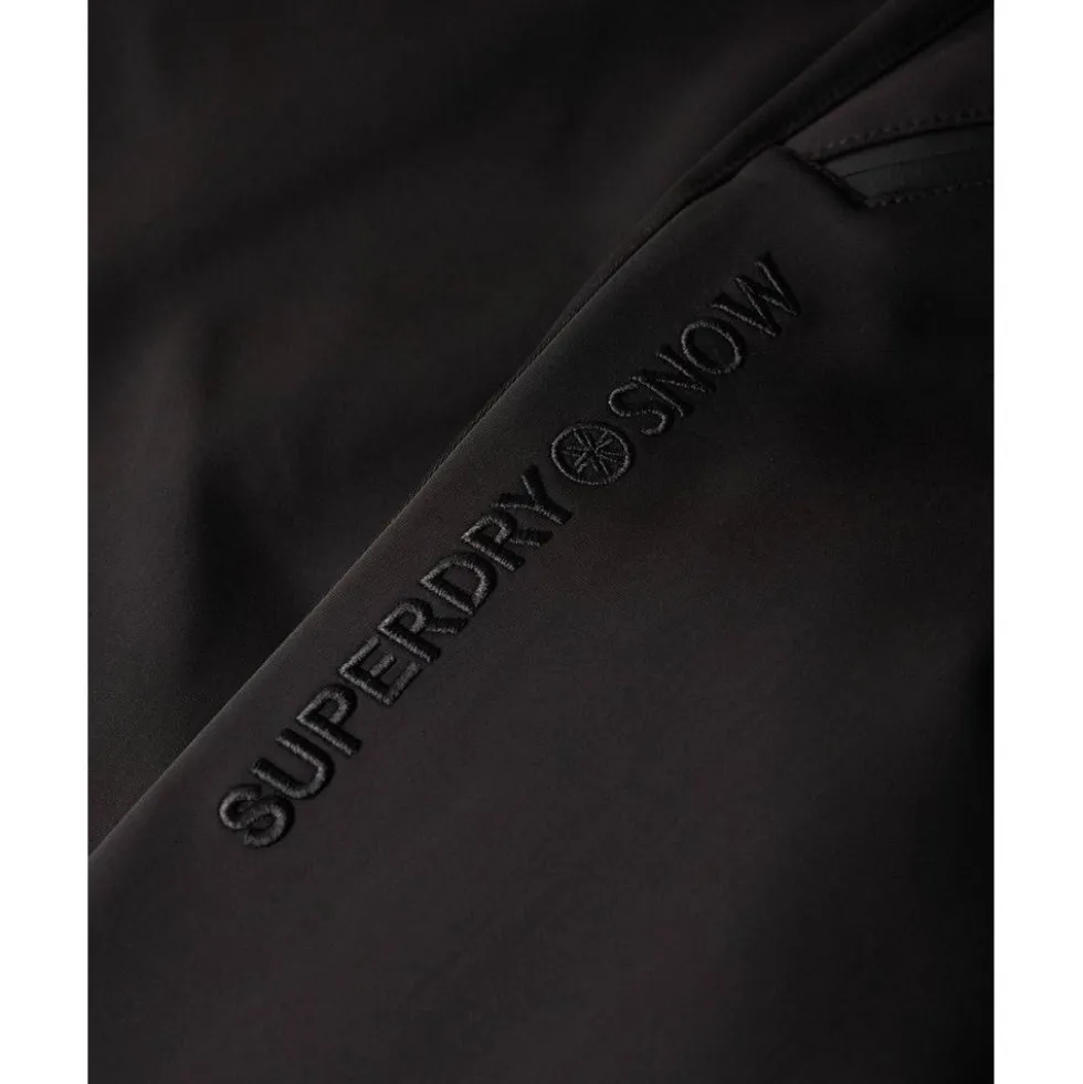 Pantaloni tecnici Superdry Softshell Slim Trousers W Black