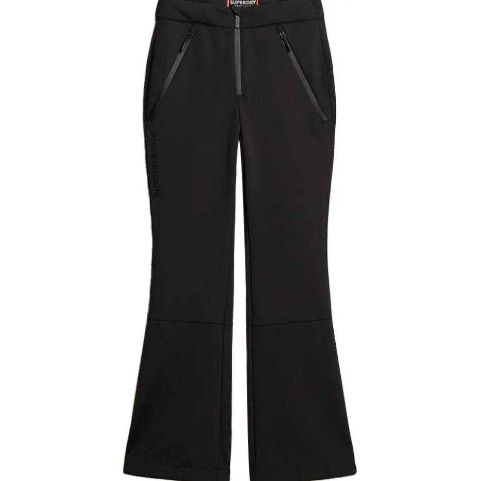 Pantaloni tecnici Superdry Softshell Slim Trousers W Black