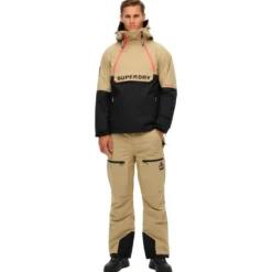 Pantaloni tecnici Superdry Ski Shell Pant M's Beige Sarrasin
